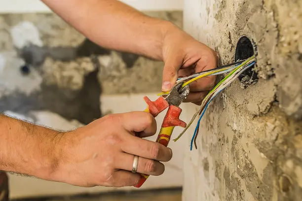 Técnico gasista trabajando